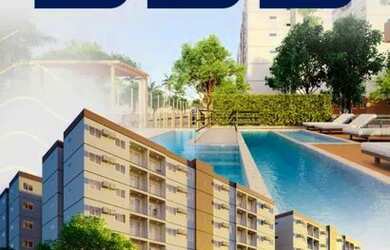 Imagem: O apartamento possui 2 Dormitórios, 1 Banheiro, 1 Vaga na garagem