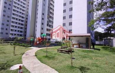 Imagem: O apartamento possui 1 Dormitório, 1 Banheiro, 1 Vaga na garagem