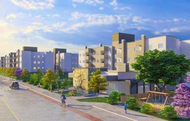 Imagem: O apartamento possui 2 Dormitórios, 1 Banheiro, 1 Vaga na garagem