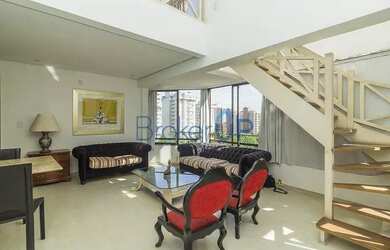 Imagem: O apartamento na cobertura possui 3 Dormitórios, 2 Banheiros