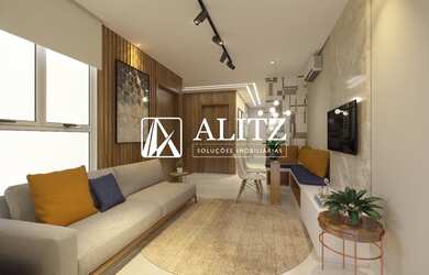 Imagem: O apartamento possui 2 Dormitórios, 1 Banheiro, 1 Vaga na garagem