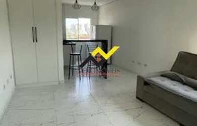 Imagem: A kitnet possui 1 Dormitório, 1 Banheiro, 1 Vaga na garagem