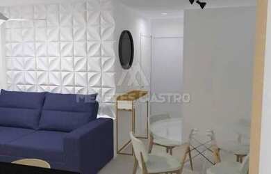 Imagem: O apartamento possui 2 Dormitórios, 1 Banheiro, 1 Vaga na garagem