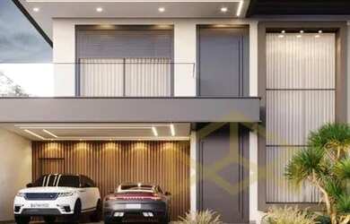 Imagem: A casa em condomínio possui 4 Dormitórios, 5 Banheiros, 2