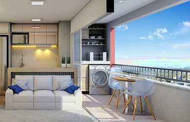 Imagem: O apartamento possui 2 Dormitórios, 2 Banheiros, 1 Vaga na