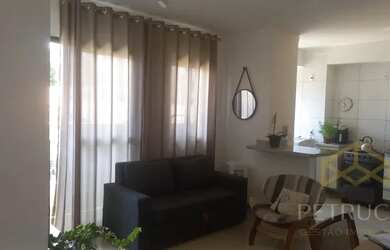 Imagem: O apartamento possui 1 Dormitório, 1 Banheiro, 1 Vaga na garagem