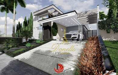 Imagem: A casa em condomínio possui 3 Dormitórios, 5 Banheiros, 4