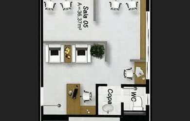 Imagem 7: sala comercial, 36m², 4 ambientes, Ed. Zion Businees