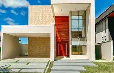 Imagem: A casa em condomínio possui 4 Dormitórios, 4 Banheiros, 4