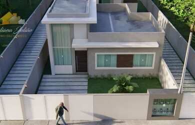 Imagem: A casa possui 3 Dormitórios, 2 Banheiros, 3 Vagas na garagem