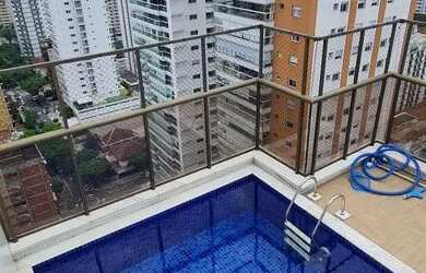 Imagem: O apartamento na cobertura possui 4 Dormitórios, 5 Banheiros