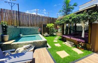 Imagem: A casa em condomínio possui 4 Dormitórios, 5 Banheiros, 3