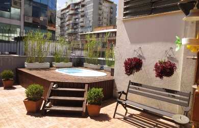 Imagem: O apartamento na cobertura possui 2 Dormitórios, 4 Banheiros