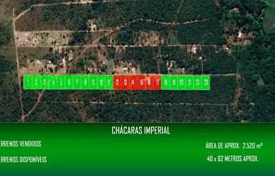 Imagem: A chácara possui 2.520m² de Área e está localizado em Área