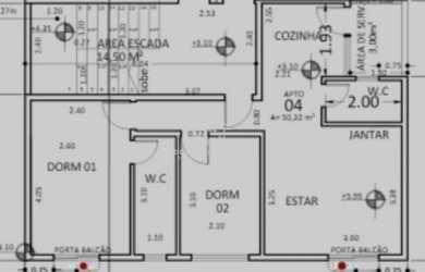 Imagem: O apartamento possui 2 Dormitórios, 2 Banheiros, 1 Vaga na