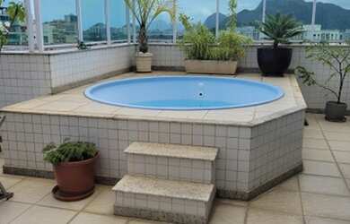 Imagem: O apartamento na cobertura possui 3 Dormitórios, 2 Banheiros