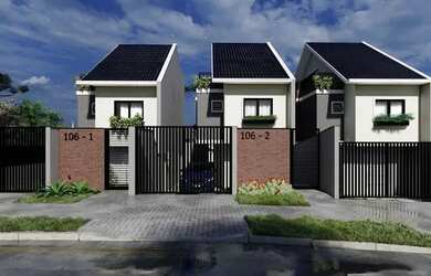 Imagem: A casa em condomínio possui 3 Dormitórios, 2 Banheiros, 1