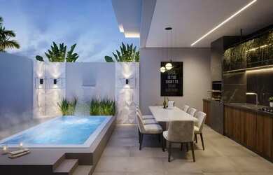 Imagem: A casa em condomínio possui 2 Dormitórios, 2 Banheiros, 2