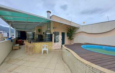 Imagem: O apartamento na cobertura possui 3 Dormitórios, 4 Banheiros