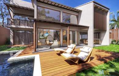 Imagem: A casa possui 4 Dormitórios, 5 Banheiros, 2 Vagas na garagem