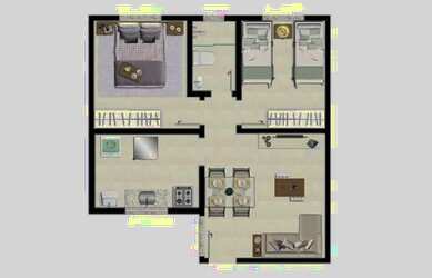 Imagem 4: Apto 2 Qtos, Cond. Aquarela City, Bairro Niterói - Betim/MG