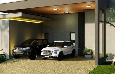 Imagem: A casa em condomínio possui 4 Dormitórios, 5 Banheiros, 4