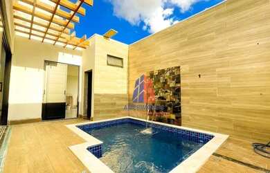 Imagem: A casa em condomínio possui 3 Dormitórios, 3 Banheiros, 4