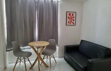 Imagem: O apartamento para alugar possui 1 Dormitório, 1 Banheiro e