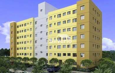 Imagem: O apartamento possui 2 Dormitórios, 1 Banheiro, 1 Vaga na garagem