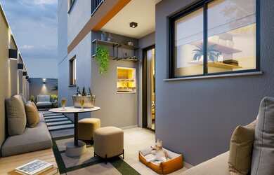 Imagem: O apartamento possui 2 Dormitórios, 2 Banheiros, 1 Vaga na