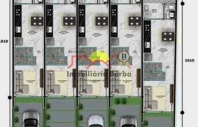 Imagem: A casa possui 2 Dormitórios, 2 Banheiros, 2 Vagas na garagem