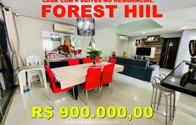 Imagem: A casa em condomínio possui 4 Dormitórios, 5 Banheiros, 4