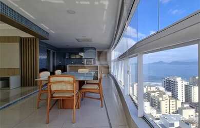 Imagem 1: Alto Padrão na Aparecida Andar Alto Vista Mar Varanda Gourmet 4 Suítes...