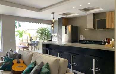 Imagem: A casa em condomínio possui 1 Dormitório, 2 Banheiros, 1 Vaga