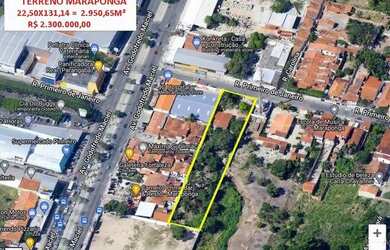 Imagem: O terreno possui 2.950m² de Área e está localizado em Itaperi