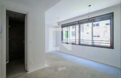 Imagem: O apartamento possui 1 Dormitório, 1 Banheiro, 1 Vaga na garagem