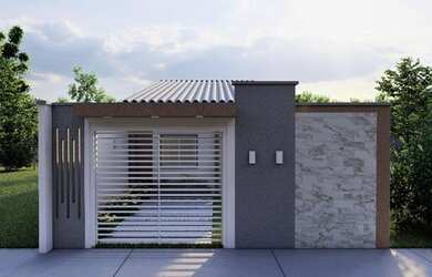 Imagem: A casa possui 3 Dormitórios, 1 Banheiro, 1 Vaga na garagem