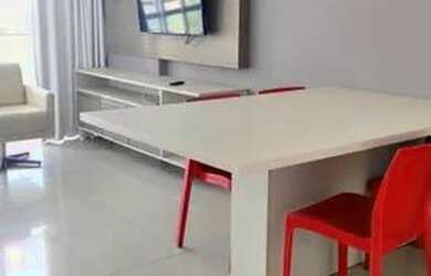 Imagem: O apartamento possui 1 Dormitório, 1 Banheiro, 1 Vaga na garagem