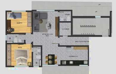 Imagem 9: EDIFÍCIO ESPIRITO SANTO. 69m² de Área, 2 Vagas na garageme2 Dormitórios