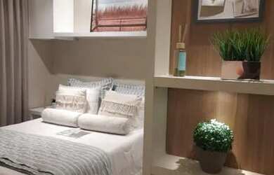 Imagem: O apartamento possui 2 Dormitórios, 1 Banheiro, 1 Vaga na garagem