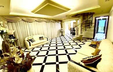 Imagem: O apartamento na cobertura possui 3 Dormitórios, 4 Banheiros