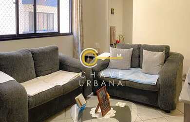 Imagem: O apartamento possui 1 Dormitório, 2 Banheiros, 1 Vaga na garagem