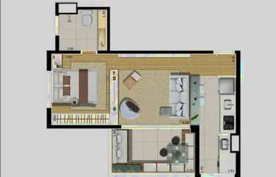 Imagem 9: APARTAMENTO AO LADO DO METRÔ ANA ROSA. 56M² 1 SUITE 1 VAGA DEPÓSITO...