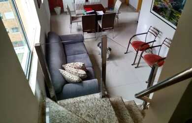 Imagem: O apartamento na cobertura possui 3 Dormitórios, 5 Banheiros