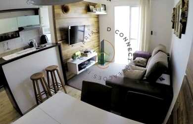 Imagem: O apartamento possui 2 Dormitórios, 1 Banheiro, 1 Vaga na garagem