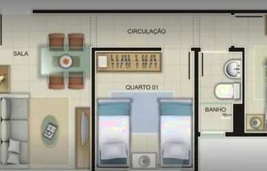 Imagem 1: Espaçoso ap no cond. paraíso incluso taxa cond água gás iptu acesso...