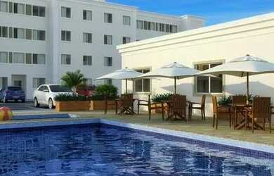 Imagem: O apartamento possui 2 Dormitórios, 1 Banheiro, 1 Vaga na garagem