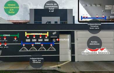 Imagem: O apartamento possui 3 Dormitórios, 2 Banheiros, 1 Vaga na