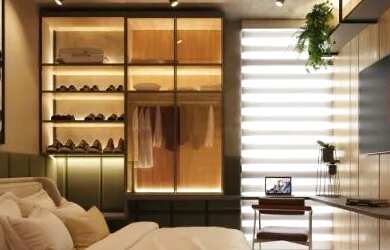 Imagem: O apartamento possui 1 Dormitório, 1 Banheiro, Imóvel novo