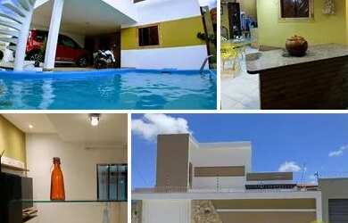 Imagem: A casa possui 3 Dormitórios, 2 Banheiros, 2 Vagas na garagem